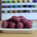 Felt Ball Maroon 1 CM,  2 CM, 2.5 CM, 3 CM, 4 CM Colour 12 - Felt Ball Rug USA - 1