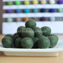 Felt Ball Field Green 1 CM,  2 CM, 2.5 CM, 3 CM, 4 CM Colour 19 - Felt Ball Rug USA - 1