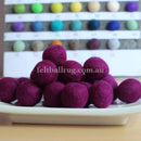 Felt Ball Magenta 1CM,  2CM, 2.5CM, 3CM, 4CM Colour 1 - Felt Ball Rug USA - 1