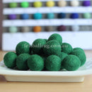 Felt Ball Forest Green 1 CM,  2 CM, 2.5 CM, 3 CM, 4 CM Colour 20 - Felt Ball Rug USA - 1