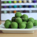 Felt Ball Lime Green 1 CM,  2 CM, 2.5 CM, 3 CM, 4 CM Colour 23 - Felt Ball Rug USA - 1