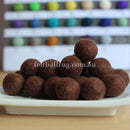Felt Ball Auburn Brown 1 CM,  2 CM, 2.5 CM, 3 CM, 4 CM Colour 26 - Felt Ball Rug USA - 1