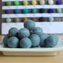 Felt Ball Baby Blue 1 CM,  2 CM, 2.5 CM, 3 CM, 4 CM Colour 35 - Felt Ball Rug USA - 1