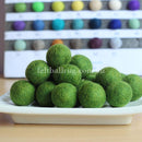 Felt Ball Green Trees 1 CM, 2 CM, 2.5 CM, 3 CM, 4 CM Colour 36 - Felt Ball Rug USA - 1