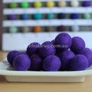 Felt Ball Purple Haze 1 CM, 2 CM, 2.5 CM, 3 CM, 4 CM Colour 42 - Felt Ball Rug USA - 1