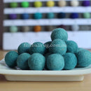 Felt Ball Mint Green 1 CM, 2 CM, 2.5 CM, 3 CM, 4 CM Colour 46 - Felt Ball Rug USA - 1