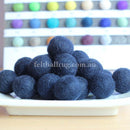 Felt Ball Stormy Blue 1 CM, 2 CM, 2.5 CM, 3 CM, 4 CM Colour 47 - Felt Ball Rug USA - 1