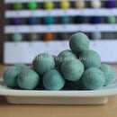 Felt Ball Lolly Green 1 CM, 2 CM, 2.5 CM, 3 CM, 4 CM Colour 50 - Felt Ball Rug USA - 1