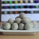 Felt Ball Warm Grey 1 CM, 2 CM, 2.5 CM, 3 CM, 4 CM Colour 51 - Felt Ball Rug USA - 1