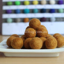 Felt Ball Amber 1 CM, 2 CM, 2.5 CM, 3 CM, 4 CM Colour 52 - Felt Ball Rug USA - 1