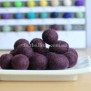 Felt Ball Burgundy 1 CM, 2 CM, 2.5 CM, 3 CM, 4 CM Colour 54 - Felt Ball Rug USA - 1