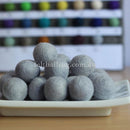 Felt Ball Winter White 1 CM, 2 CM, 2.5 CM, 3 CM, 4 CM Colour 55 - Felt Ball Rug USA - 1