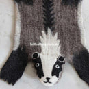 Animal Felt Rug Bob The Badger - Felt Ball Rug USA - 1