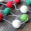 Custom Felt Ball Garland - Felt Ball Rug USA - 1