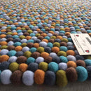 Autumn Forest Felt Ball Rug