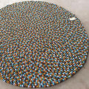 Autumn Forest Felt Ball Rug