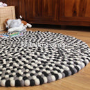 Monochrome Felt Ball Rug - Felt Ball Rug USA - 1