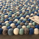 Blueberry Bliss Felt Ball Rug