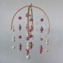 baby mobile mobile pink white