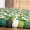Garden Green Felt Ball Rug - Felt Ball Rug USA - 3