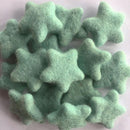 felt stars green