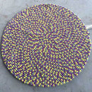 Lavender Burst Felt Ball Rug