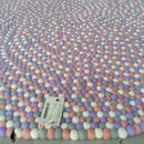 LAVENDER LANE FELT BALL RUG