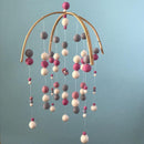 Marshmallow Delight Felt Ball Mobile