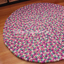 Mint Felt Ball Rug - Felt Ball Rug USA - 1
