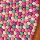 Mint Felt Ball Rug - Felt Ball Rug USA - 3