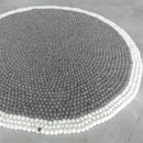 Misty Moon Felt Ball Rug