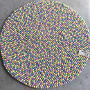 Pastel Paradise Felt Ball Rug