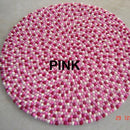 Felt Ball Rug Samples