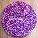 Pancy Purple Felt Ball Rug - Felt Ball Rug USA - 2