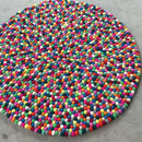 Smartie Felt Ball Rug