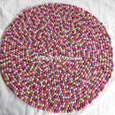 Felt Ball Rug Samples