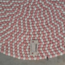 Strawberries And Cream Felt Ball Rug