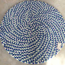 Whirlpool Blue Felt Ball Rug