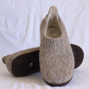 felt shoes grey color