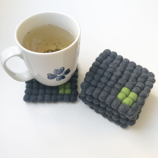 felt ball coaster square