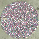 BUBBLEGUM FELT BALL RUG