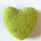 Felt Hearts Bright Green