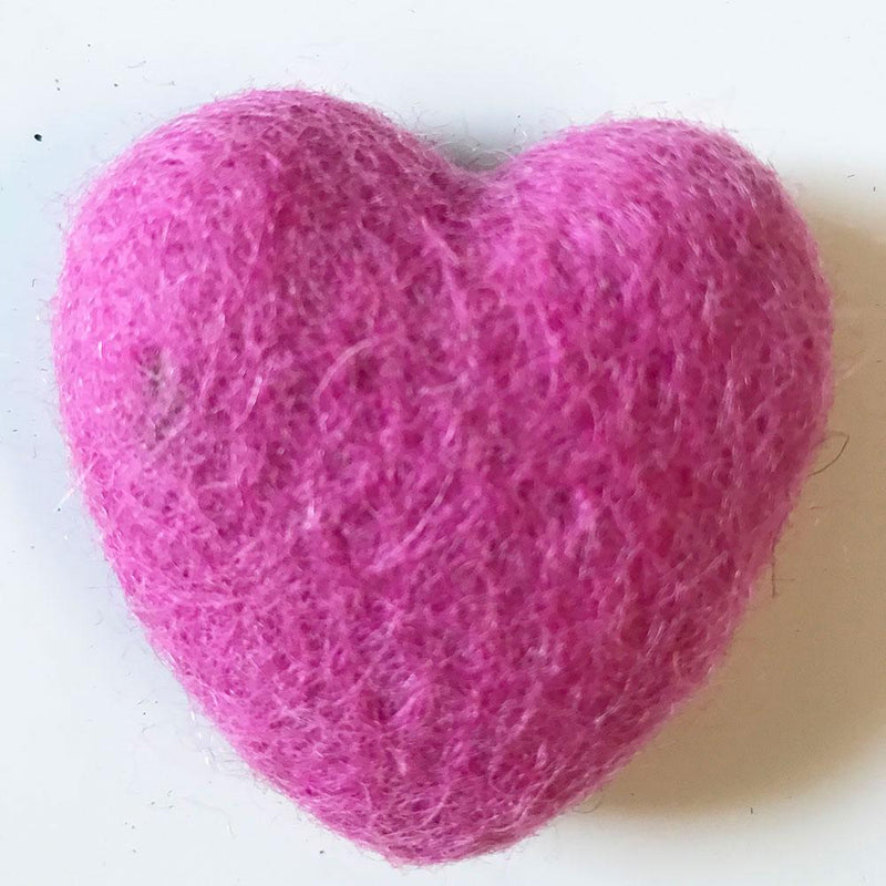 4cm 40mm Heart Shape Wool Felt Balls Beads 100% Natural Wool Felting Woolen  Felted Fabric for Home Decor Dream Catcher DIY Baby-Mobile Garland Crafts