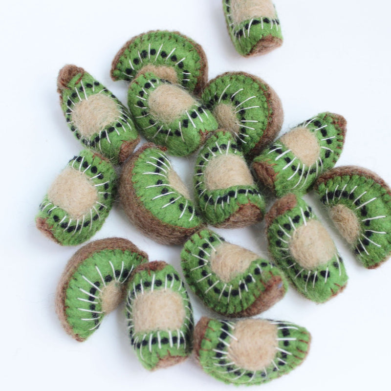 felt kiwi fruit slices