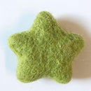 felt star moss green
