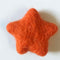 felt star orange
