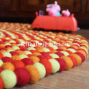 Golden Felt Ball Rug - Felt Ball Rug USA - 3