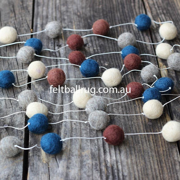 2 cm Felt Balls. Wool Pom pom Nursery Garland Decoration 100 % Wool - –  FeltandRugs