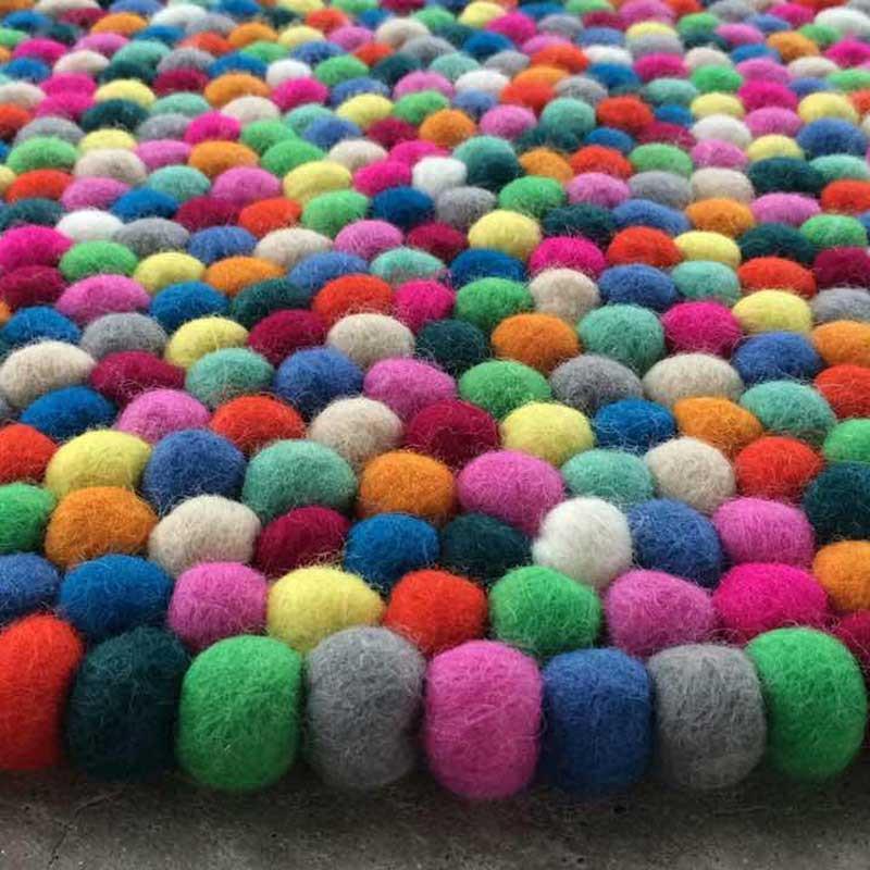 Smartie Rug Smartie Felt Ball Rug - Felt Ball Rug USA